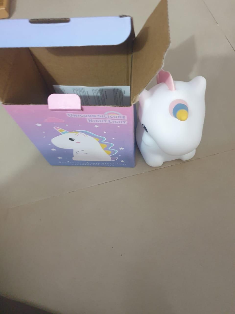 Cute Unicorn Silicone Night Lamp – Soft Glow Light
