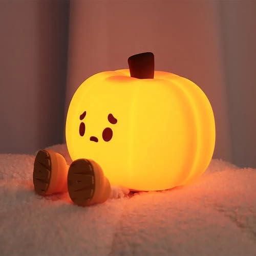 Sad Pumpkin Silicone LED Lamp – Kids & Bedroom Light